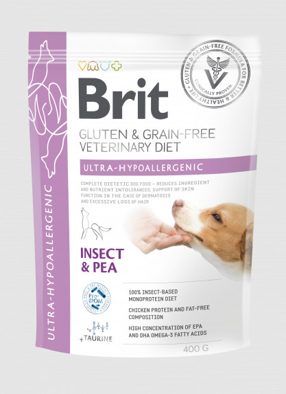 Brit VD Dog GF Ultra Hypoallergenic Insect & Pea 400 g