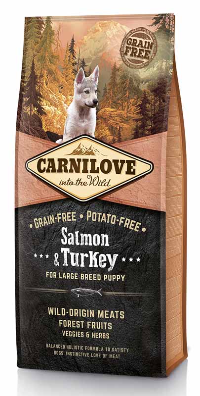 Carnilove Salmon & Turkey for Large Breed PUPPIES 4 kg
