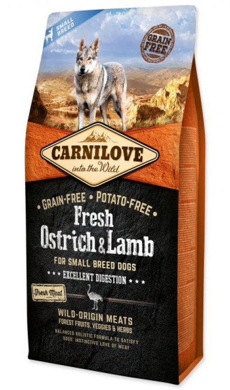 Carnilove Fresh Ostrich & Lamb for Small Breed ADULT 6 kg