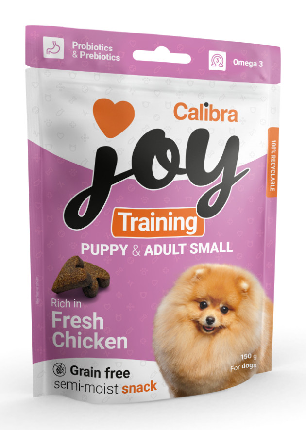 Calibra Joy Dog Training Puppy & Adult Small Chicken 150 g