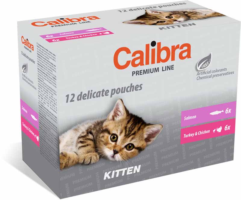 Calibra Cat Premium Line Kitten kapsičky 12x 100 g