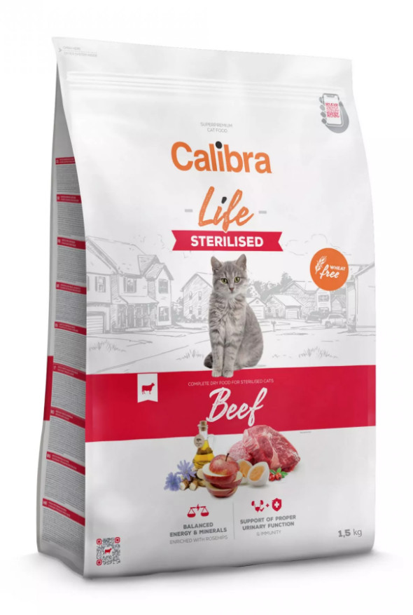 Calibra Cat Life Sterilised Beef 12 kg