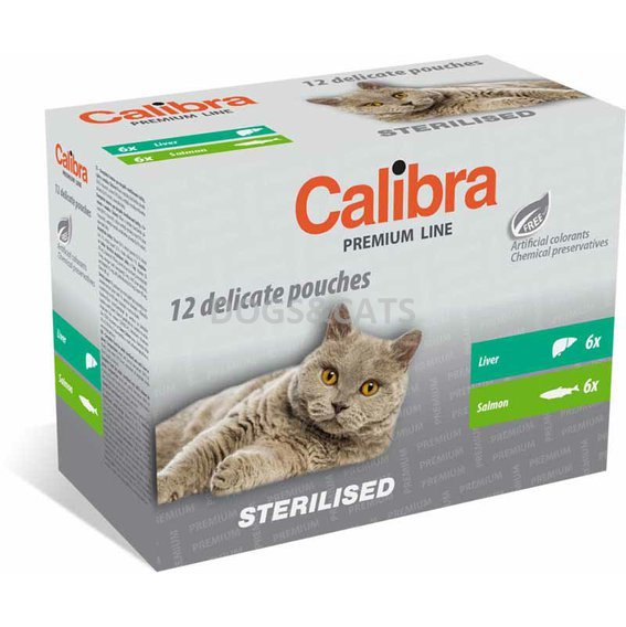 Calibra Pouch Sterilised Cat Multipack