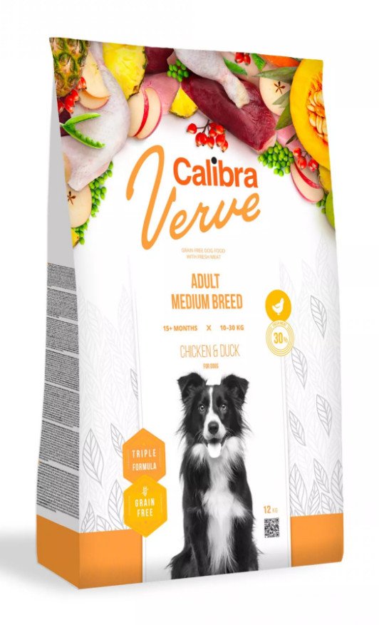 Calibra Dog Verve GF Adult Medium Chicken & Duck 12 kg