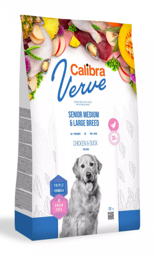 Calibra Dog Verve GF Senior M/L Chicken&Duck 2 kg
