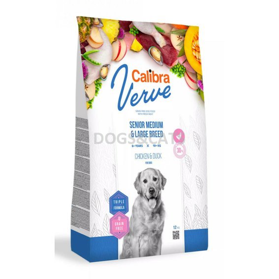 Calibra Dog Verve Senior Medium Large Chicken Duck