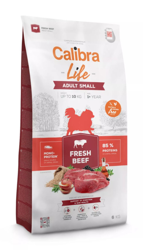 Calibra Dog Life Adult Small Fresh Beef 6 kg