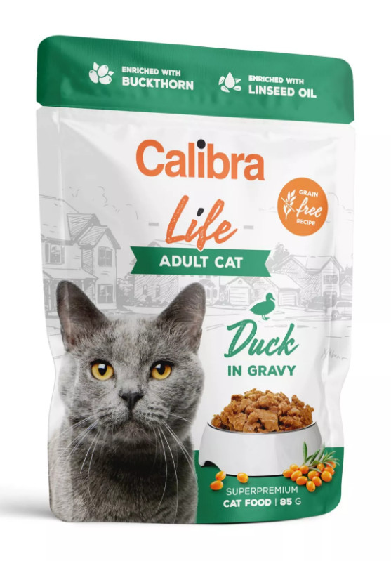 Calibra Cat Life Adult DUCK GF kapsa in gravy 24x 85 g