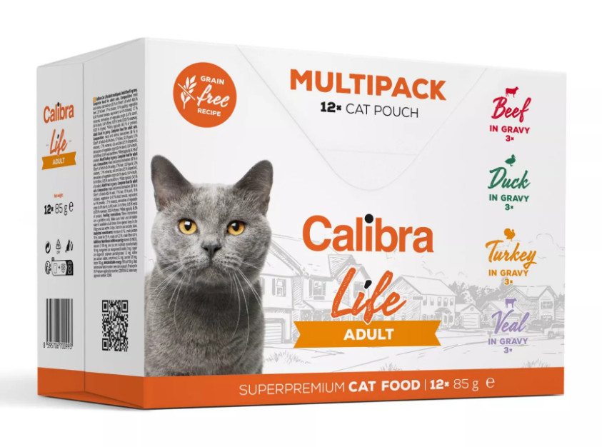 Calibra Cat Life Adult MULTIPACK GF kapsa in gravy 12x 85 g