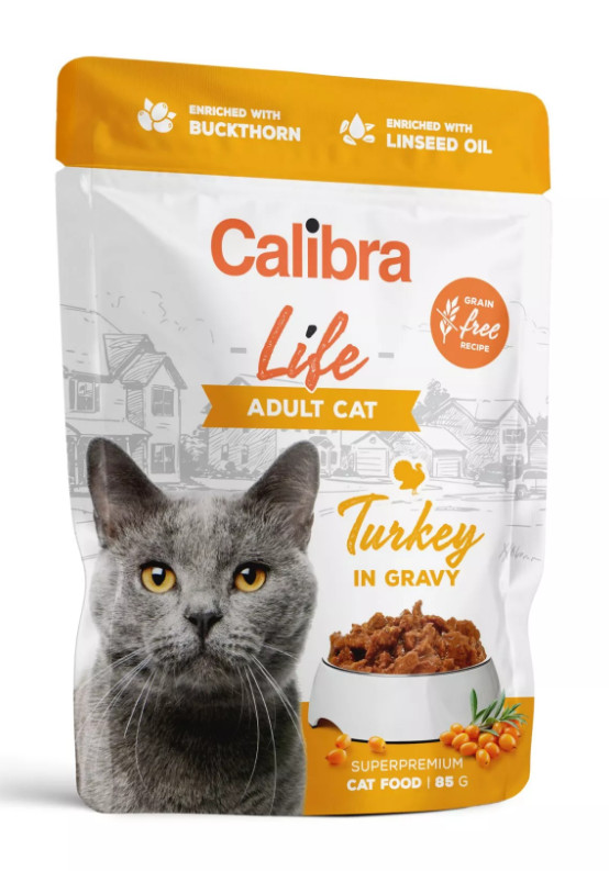 Calibra Cat Life Adult TURKEY GF kapsa in gravy 85 g