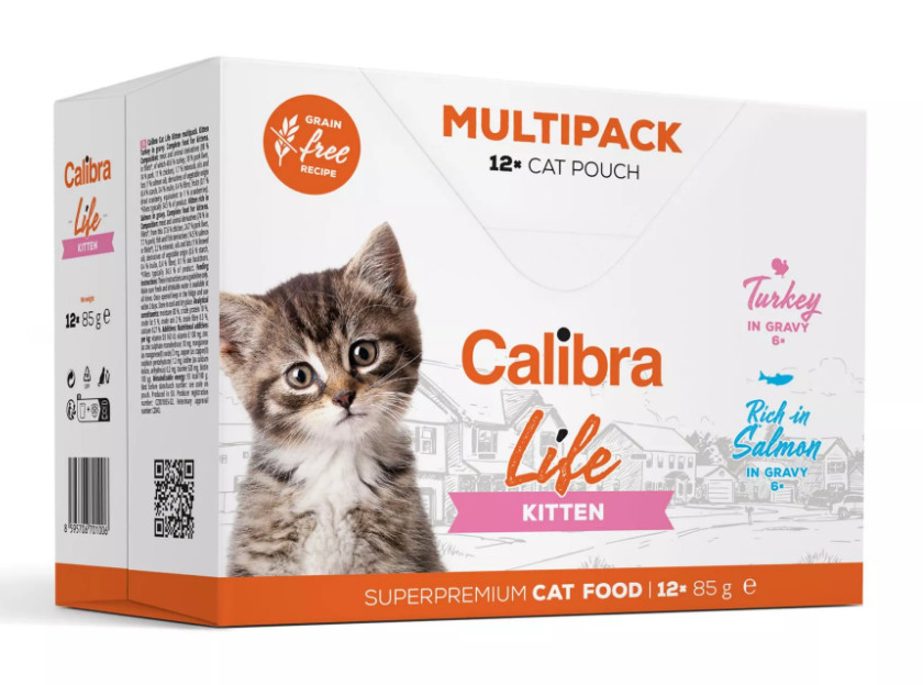 Calibra Cat Life Kitten MULTIPACK GF kapsa in gravy 12x 85 g