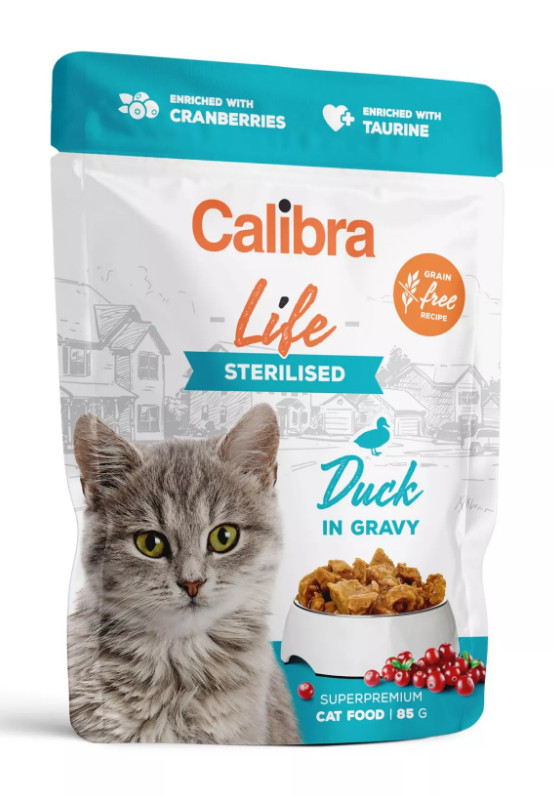 Calibra Cat Life GF Sterilised DUCK GF kapsa in gravy 85 g