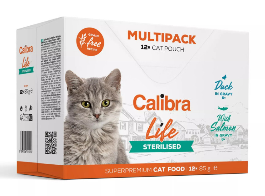 Calibra Cat Life Sterilised MULTIPACK GF kapsa in gravy 12x 85 g