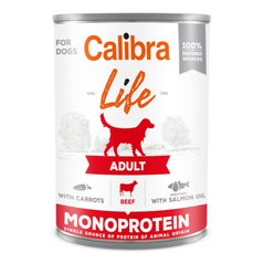 Calibra Dog Life Adult Beef monoprotein konzerva