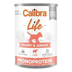 Calibra Dog Life Puppy & Junior Lamb, monoprotein konzerva