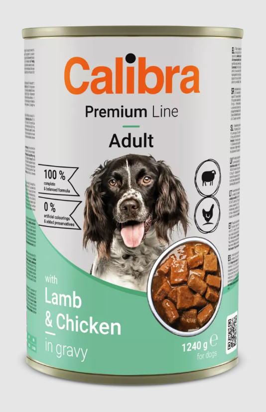 Calibra Dog Lamb & Chicken Gravy 1240 g konzerva