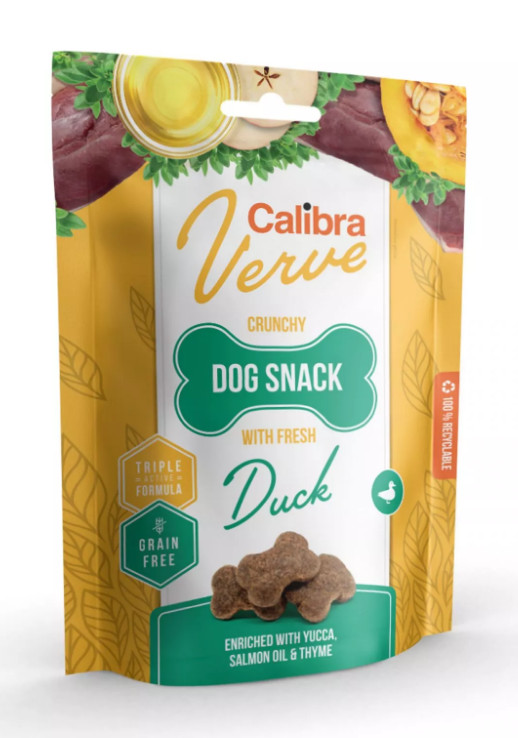 Calibra Dog Verve Crunchy Snack Fresh Duck 150 g, EXPIRACE 1/2024