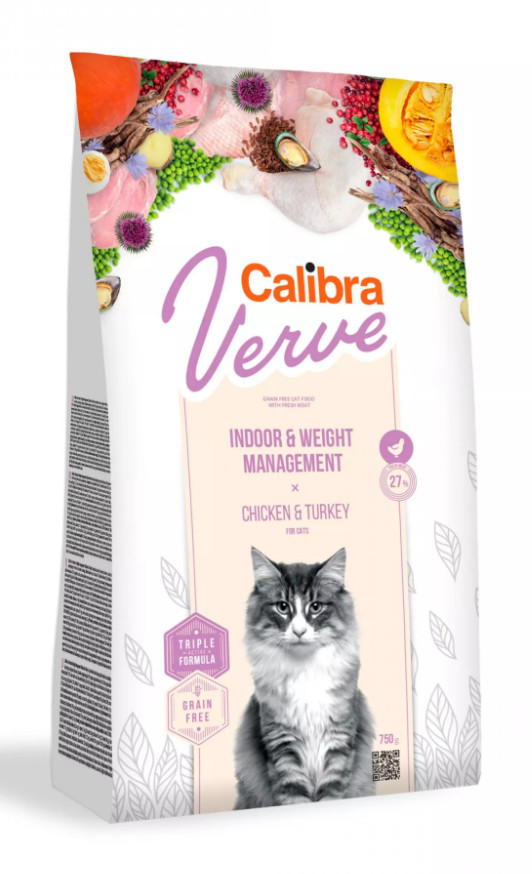 Calibra Cat Verve GF Indoor&Weight Chicken 7 kg