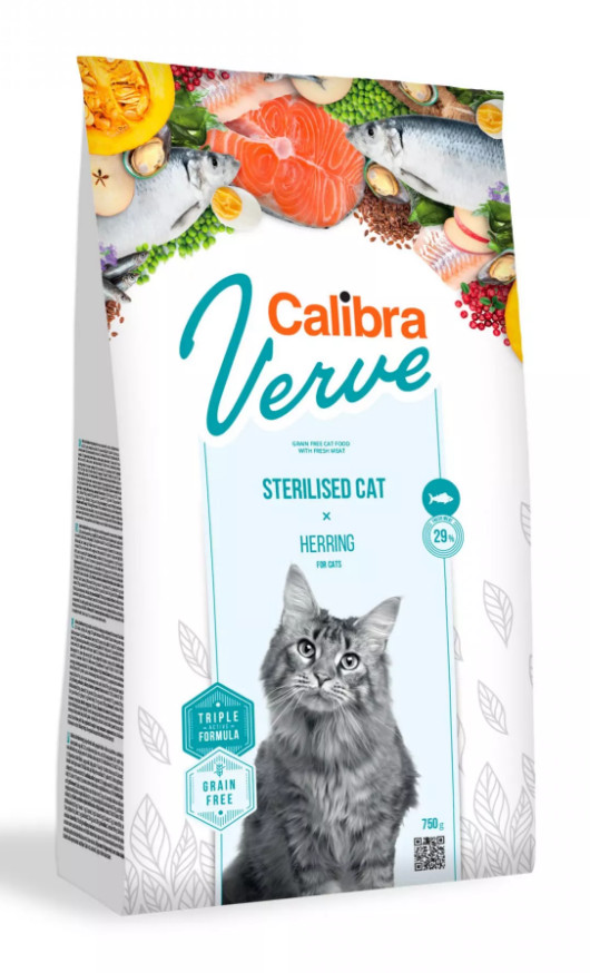 Calibra Cat Verve GF Sterilised Herring 7 kg