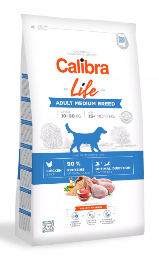 Calibra Dog LIFE Adult Medium Breed Chicken 2,5 kg