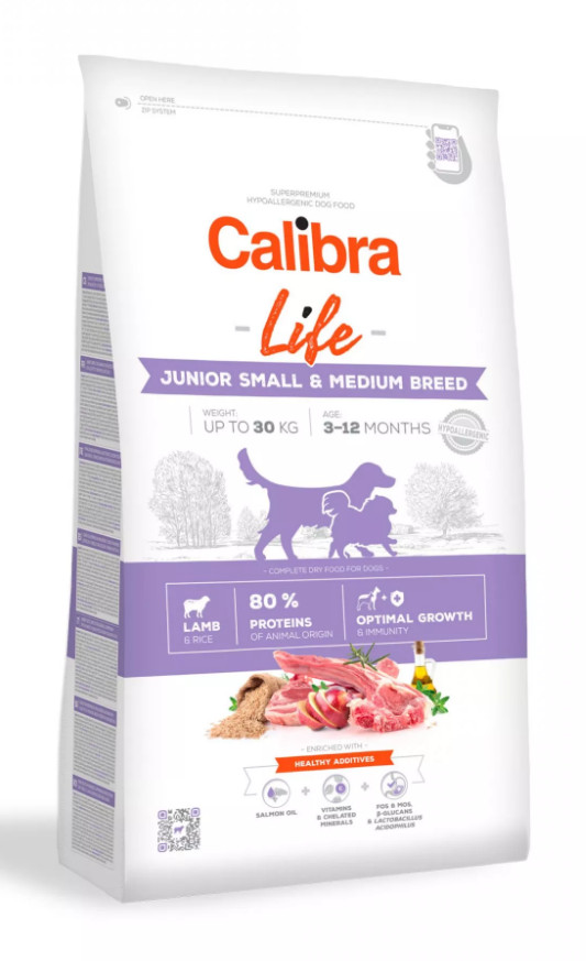 Calibra Dog LIFE Junior Small&Medium Breed Lamb 2,5 kg