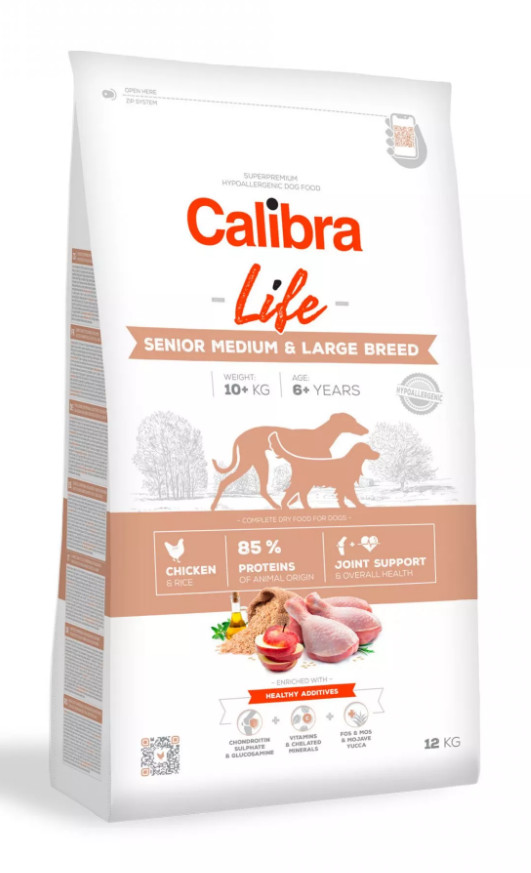 Calibra Dog LIFE Senior Medium/Large Chicken 12 kg