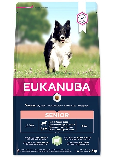Eukanuba Senior Small & Medium Lamb 2,5 kg