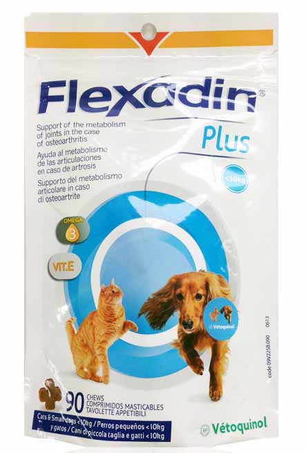 Flexadin Plus pro kočky a psy do 10 kg, 90 tablet