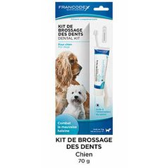 Francodex Dental Kit kartáček + zubní pasta 70 g pro psy