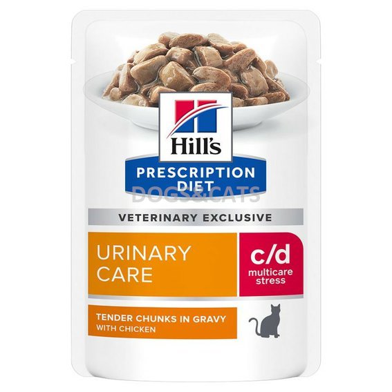 Hills Feline C/D Urinary Stress Chicken Pouch