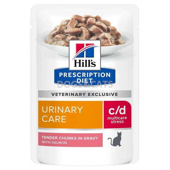 Hills Feline C/D Urinary Stress Pouch Salmon