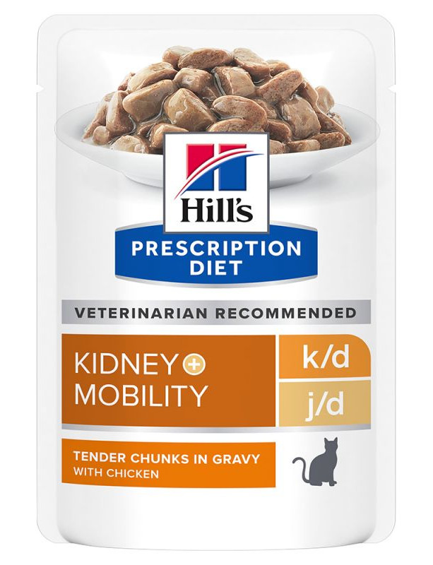 Hills PD Feline K/D + J/D Kidney + Mobility kapsička 12x 85 g