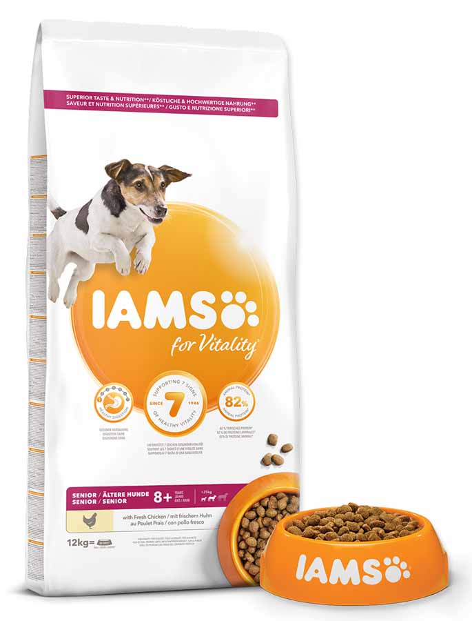 IAMS Dog Senior S/M Chicken 12 kg