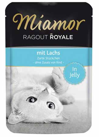 Miamor Cat Ragout Jelly losos kapsička 22x 100 g