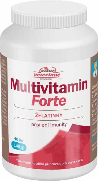 Vitar Multivitamin Forte 40 želatinových tablet