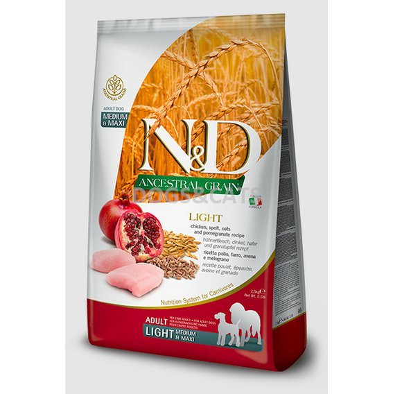 N&D Low Grain DOG Light M/L Chicken