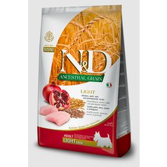 N&D Ancestral Grain DOG Adult Light Mini Chicken & Pomegranate 2,5 kg