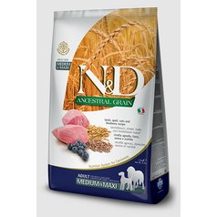 N&D Ancestral Grain DOG Adult M/L Lamb & Blueberry