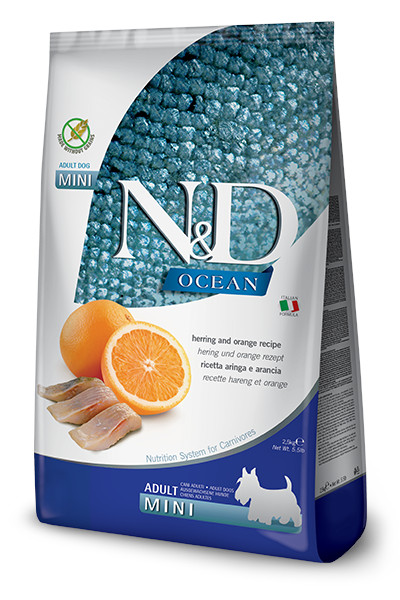 N&D Ocean DOG Adult Mini Herring & Orange 7 kg