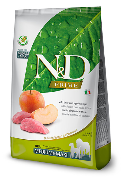 N&D Prime DOG Adult M/L Boar & Apple 12 kg