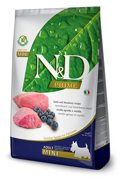 N&D Prime DOG Adult Mini Lamb & Blueberry 800 g