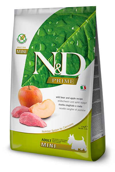 N&D Prime DOG Adult Mini Boar & Apple 2,5 kg