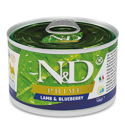 N&D Prime DOG Adult Mini Lamb & Blueberry 140 g konzerva