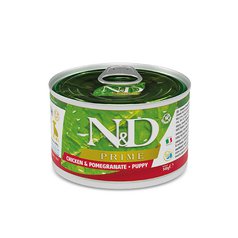 N&D Prime Mini konzerva pro štěňata kuře granátové jablko