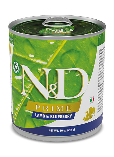 N&D Prime DOG Adult Lamb & Blueberry 285 g konzerva