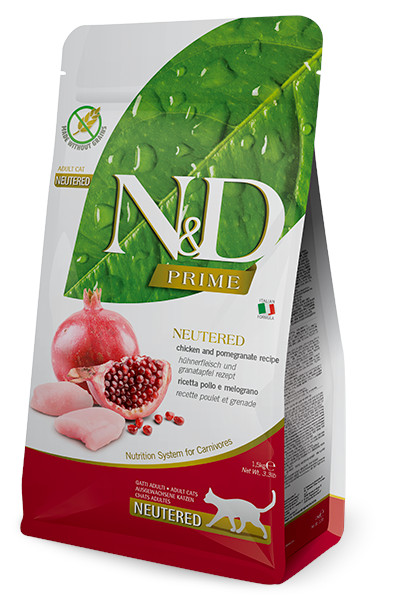 N&D Prime CAT Neutered Chicken & Pomegranate 3 kg