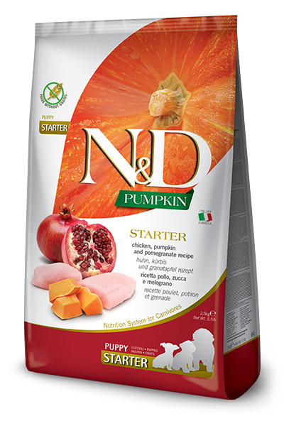 N&D Pumpkin DOG Puppy Starter Chicken & Pomegranate 2,5 kg