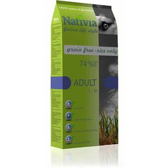 Nativia Dog Adult, grain free - rice only