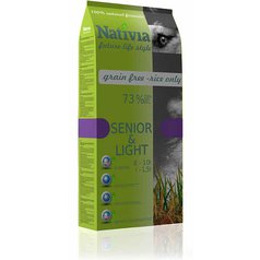 Nativia Dog Senior & Light, grain free - rice only