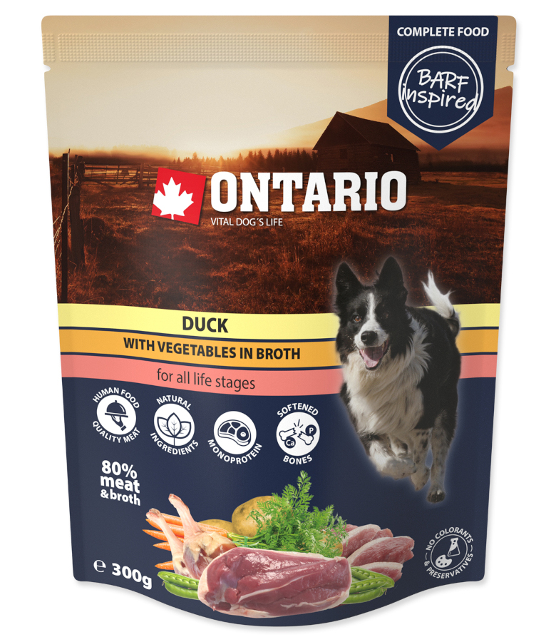 Kapsička Ontario kachní se zeleninou ve vývaru 12x 300 g